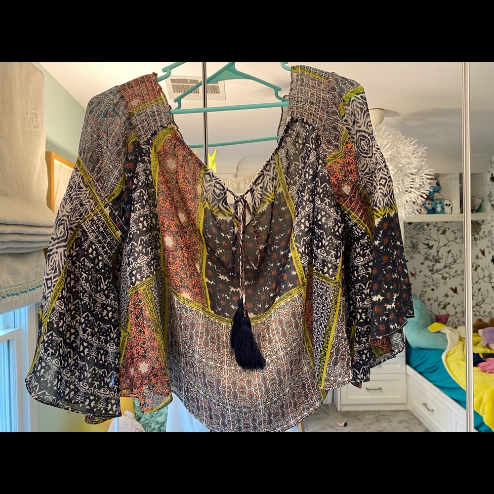 Off the shoulder boho top